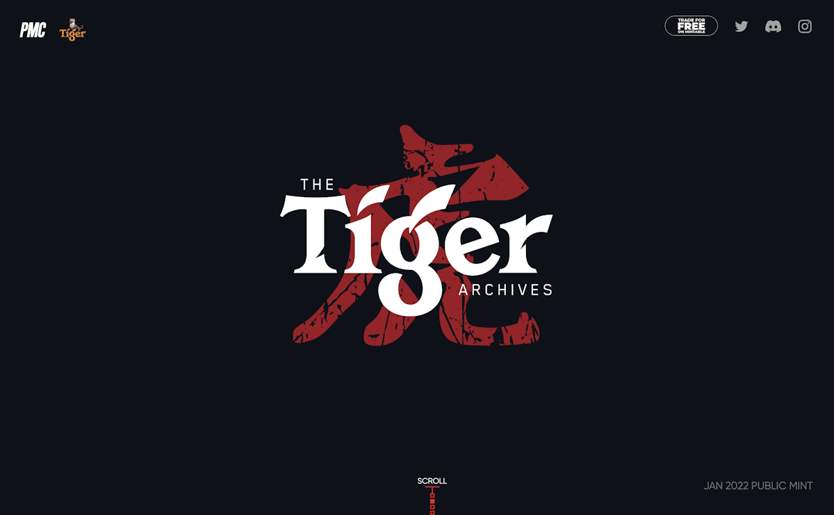 The Tiger Archives NFT Project